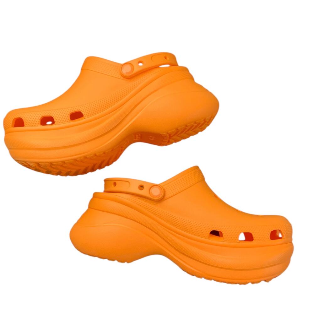 Crocs Platform Bae Clogs Orangesicle Women’s W8 Classic Bae Clog NWOT